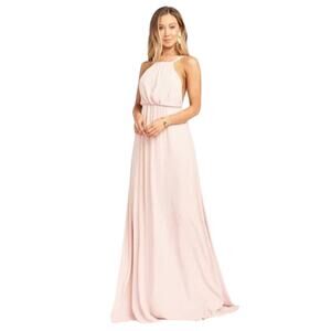 Show Me Your Mumu Amanda Maxi Dress Dusty Blush Crisp Pink XL Bridesmaid